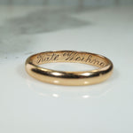 Antique Gold Wedding Band 1917