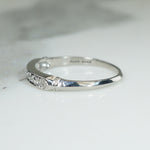 Lovely Platinum and Diamond Deco Band