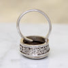 Unusual Opal in Engraved Sterling Silver Ring