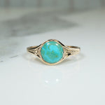 Love the Planet Recycled Turquoise and Gold Ring