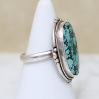 Stunning Tibetan Turquoise in Sterling Ring