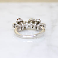 Berry-Colored Garnets in Sterling Silver Ring