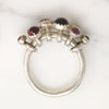 Berry-Colored Garnets in Sterling Silver Ring