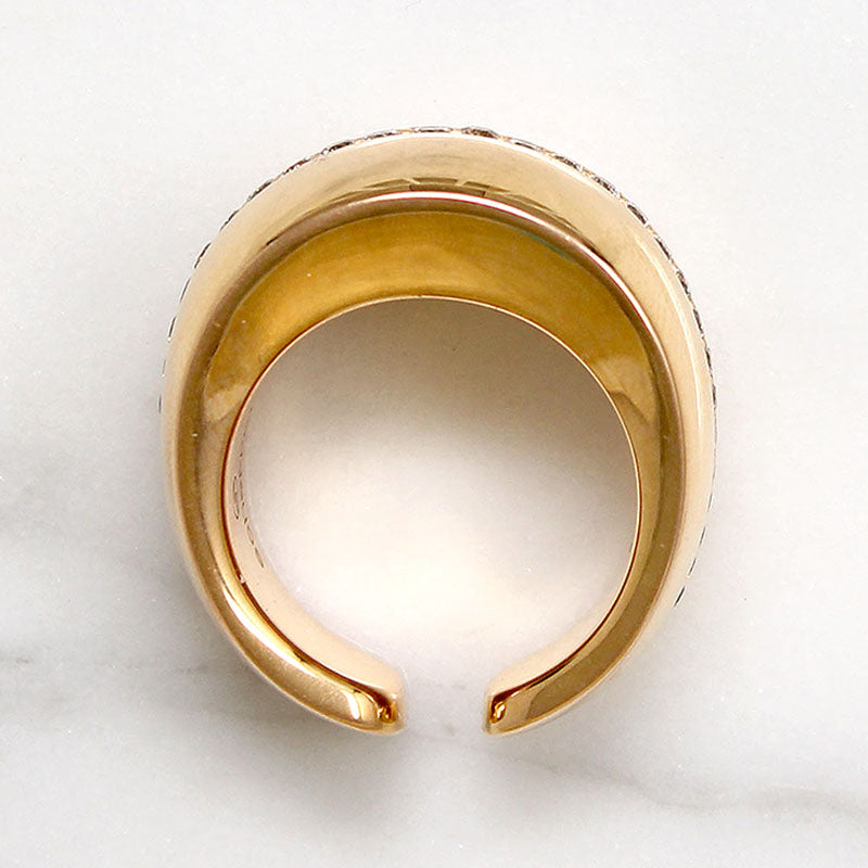"Tubo Rotondo" 18k Gold & Diamond Band by Scheffel