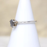 Labradorite Teardrop in Sterling Solitaire Ring