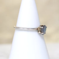 Labradorite Teardrop in Sterling Solitaire Ring
