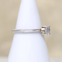 Magical Moonstone in Sterling Solitaire Ring