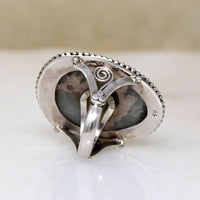 Superb Green Jasper in Sterling Silver Ring