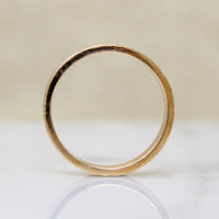 Sparkling Scalloped 10k Gold Engraved NOS Wedding Band