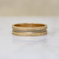 Elegant Two-Tone NOS Band with Handsome Details
