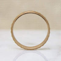 Cheerful Faceted Floral Two-Tone NOS Band