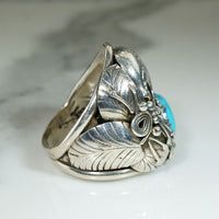 Fantastical Scene Turquoise & Sterling Silver Ring