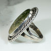 Subtle Gradated Green Turquoise & Silver Ring