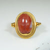 Gorgeous Carnelian Scarab Ring