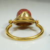 Gorgeous Carnelian Scarab Ring