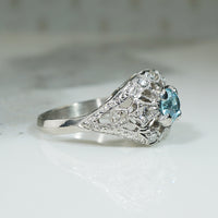 Stunning 1930s Platinum Dome Ring