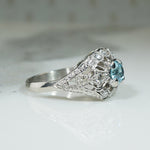 Stunning 1930s Platinum Dome Ring