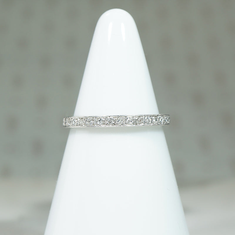 Platinum Forget me Not Diamond Band 1922