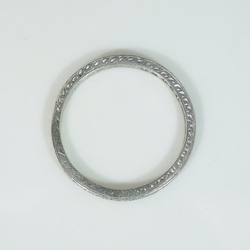 Platinum Forget me Not Diamond Band 1922