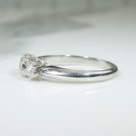 Sparkling Diamond Trio Engagement Ring