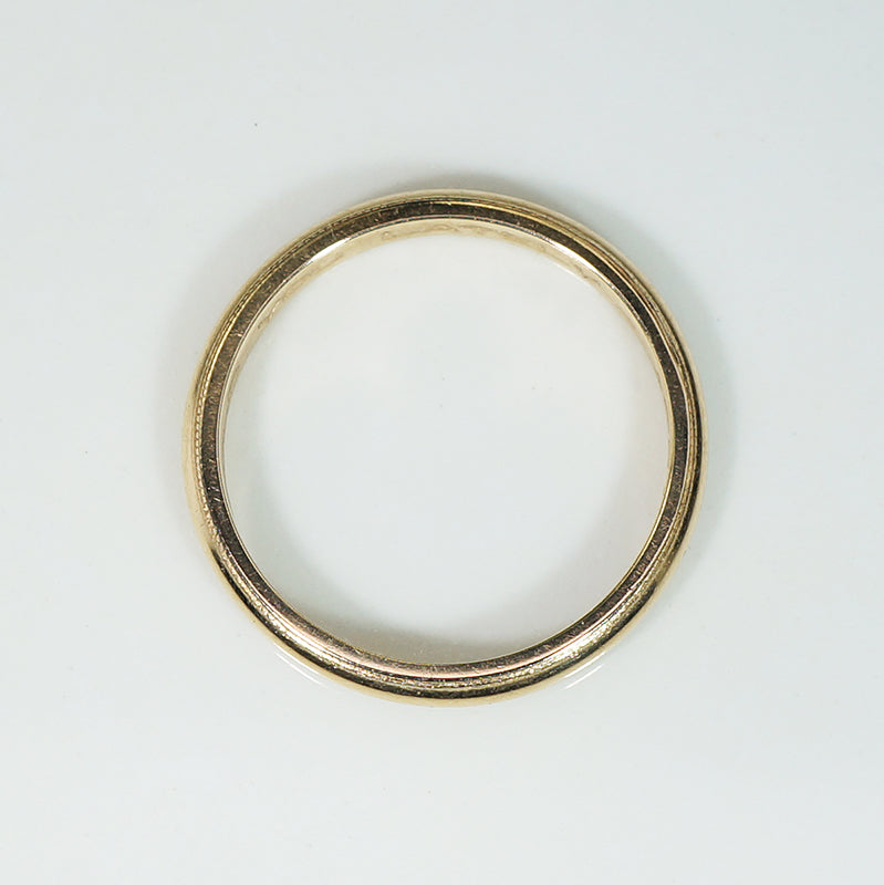 Vintage Gold Wedding Band