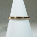 Gold Art Deco Wedding Band