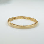 Gold Art Deco Wedding Band