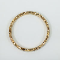 Gold Art Deco Wedding Band