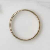 Slender 18k White Gold Size 8 Wedding Band