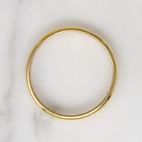 Glossy 18k Gold Size 8 Wedding Band