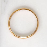 Rosy 18k Gold Size 8 Half Round Wedding Band