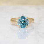 Breathtaking 5.10ct Natural Blue Zircon Solitaire
