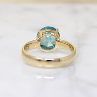 Breathtaking 5.10ct Natural Blue Zircon Solitaire