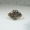 Eerie Georgian Rose Cut Diamond Cluster Ring