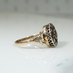 Eerie Georgian Rose Cut Diamond Cluster Ring