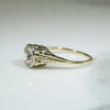Lovely Yellow Gold Filigree OEC Diamond Ring