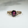 Rosy Gold and Garnet Ring c1890