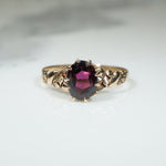 Rosy Gold and Garnet Ring c1890