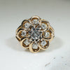 Fabulous French Diamond Cluster Ring