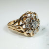 Fabulous French Diamond Cluster Ring