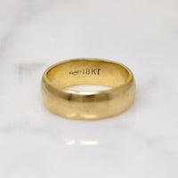 Wide 18k Gold Wedding Band from KMP