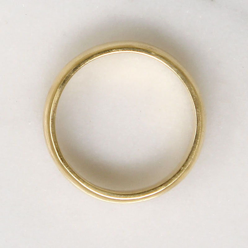 Wide 18k Gold Wedding Band from KMP
