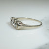 Engraved Deco OMC Diamond Ring