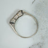 Engraved Deco OMC Diamond Ring