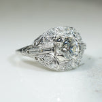 Gorgeous 1930s Platinum OEC Diamond Ring