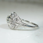 Gorgeous 1930s Platinum OEC Diamond Ring
