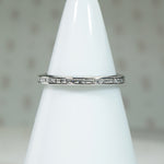 Vintage Platinum Diamond Eternity Band