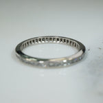 Vintage Platinum Diamond Eternity Band