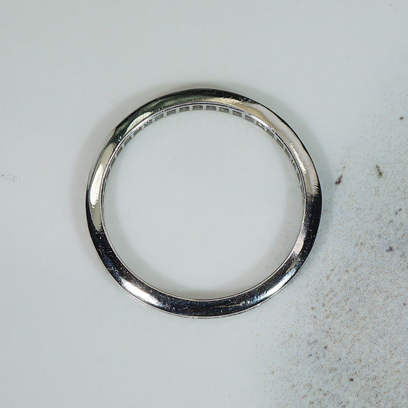 Vintage Platinum Diamond Eternity Band