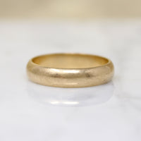 Classic Size 10 14k Gold Half Round Wedding Band